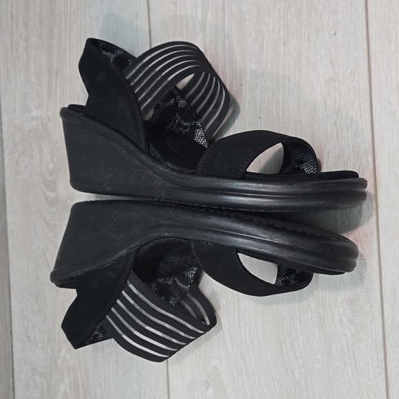 Skechers Women Rumblers sci fi  Memory Foam Wedge Sandals shoes sz 9 - Picture 10 of 12